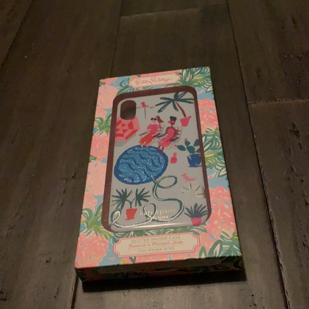 Glitter iPhone case featured and pineapple shake fits iPhone X/ XS NWT